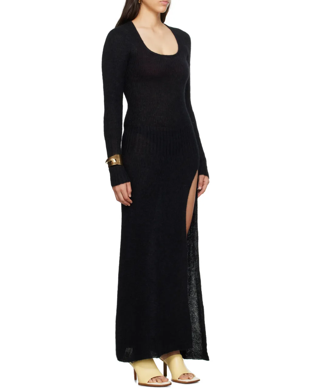 Slit Knitted Dress
