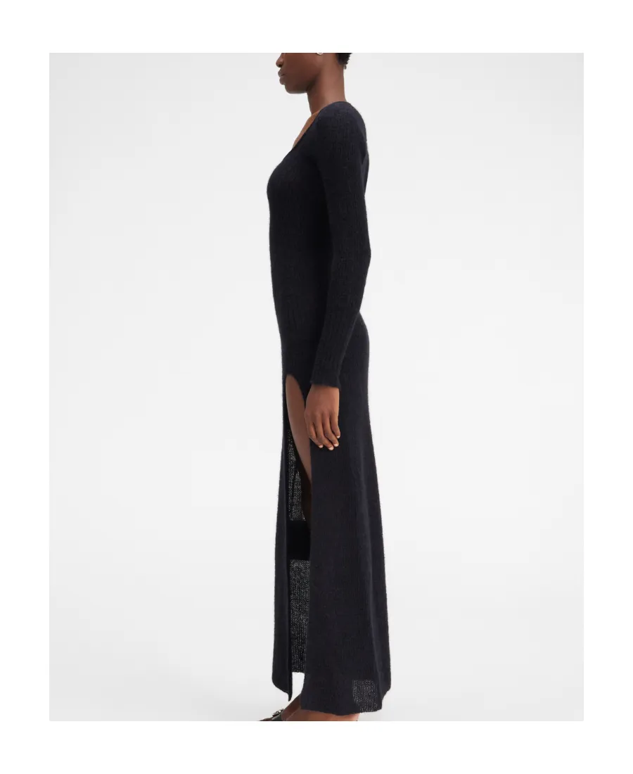 Slit Knitted Dress