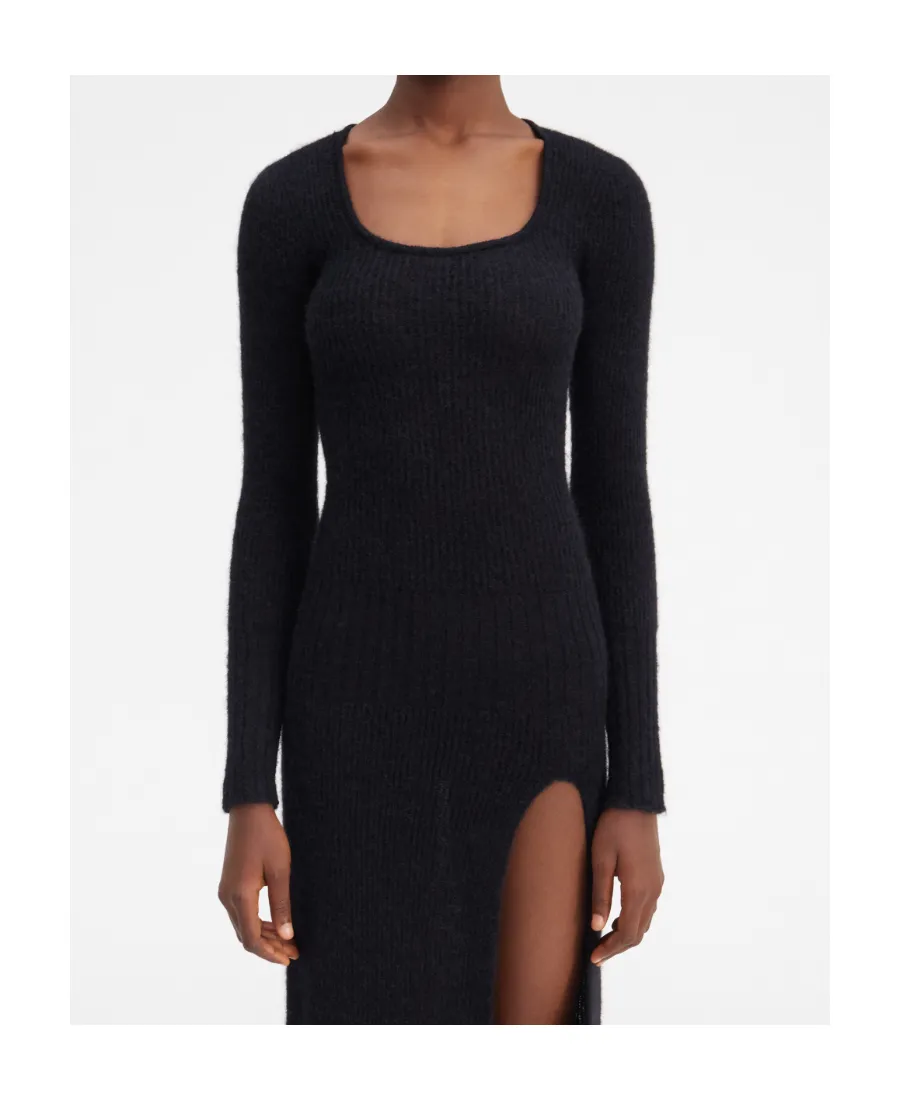 Slit Knitted Dress
