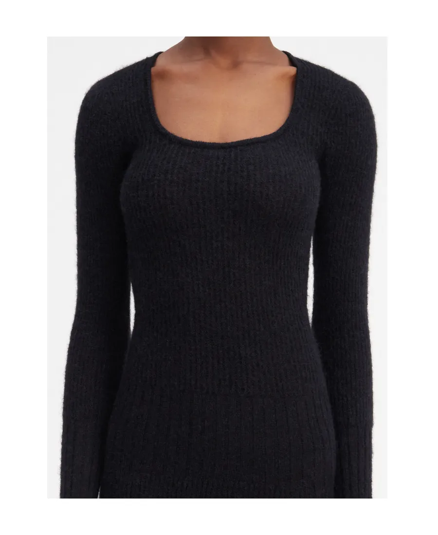 Slit Knitted Dress