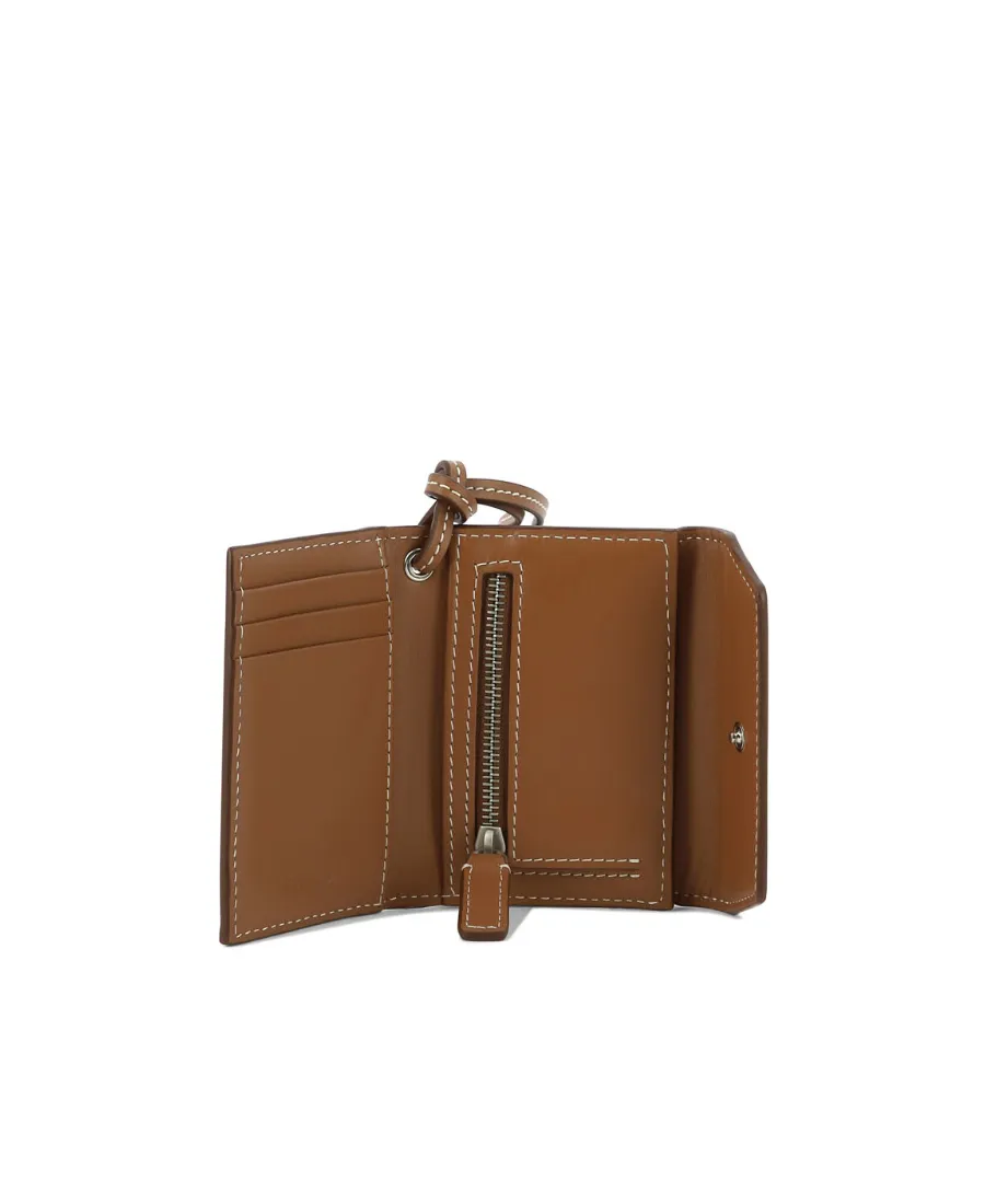 Logo Lettering Neck Strapped Wallet