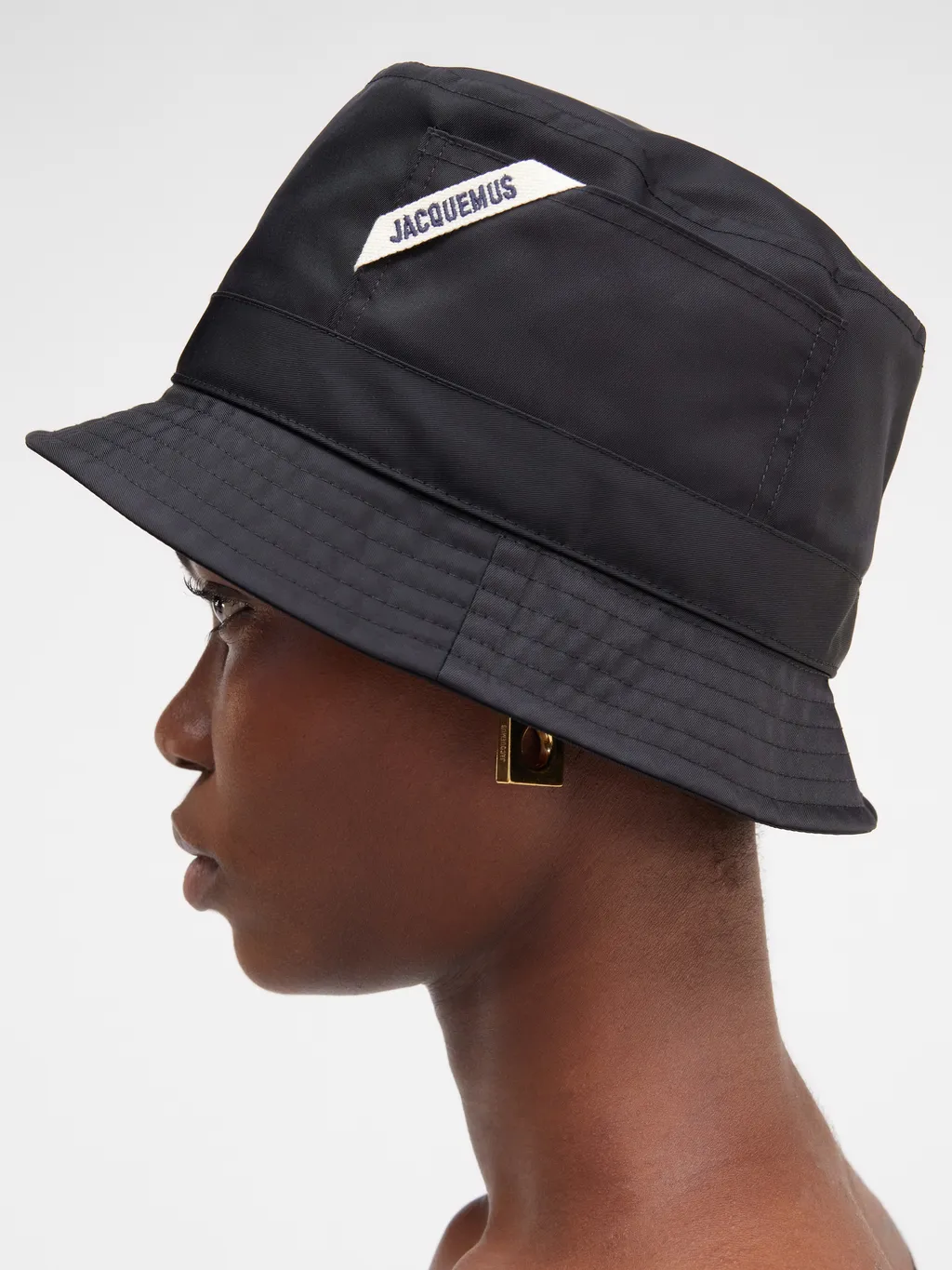 Logo Detailed Bucket Hat