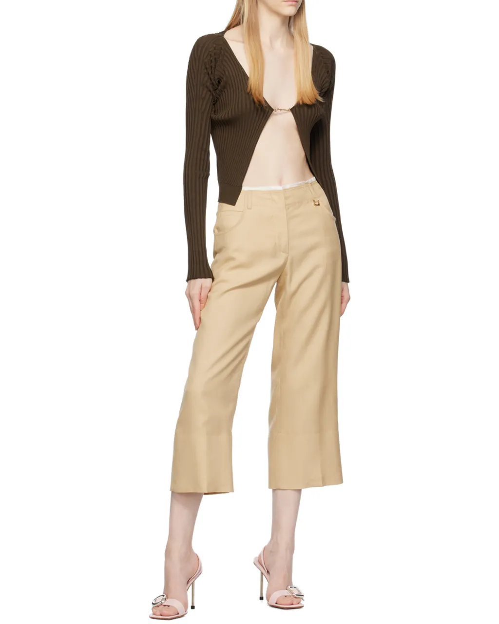 Logo Plaque Long-Sleeved Cardigan