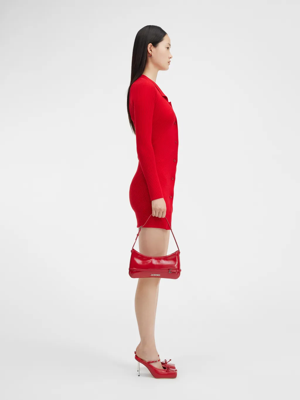 La Robe Maille Colin Ribbed Mini Dress