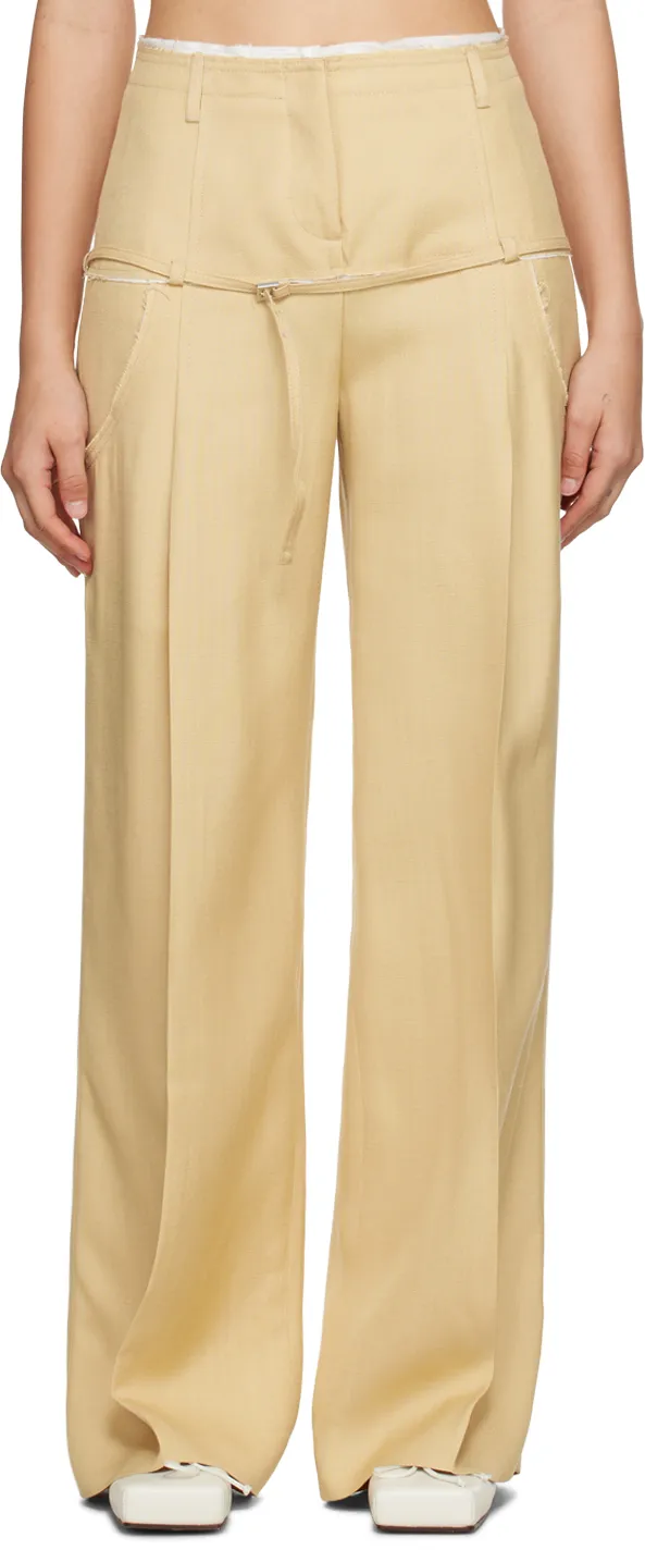 Belted Wide-Leg Pants