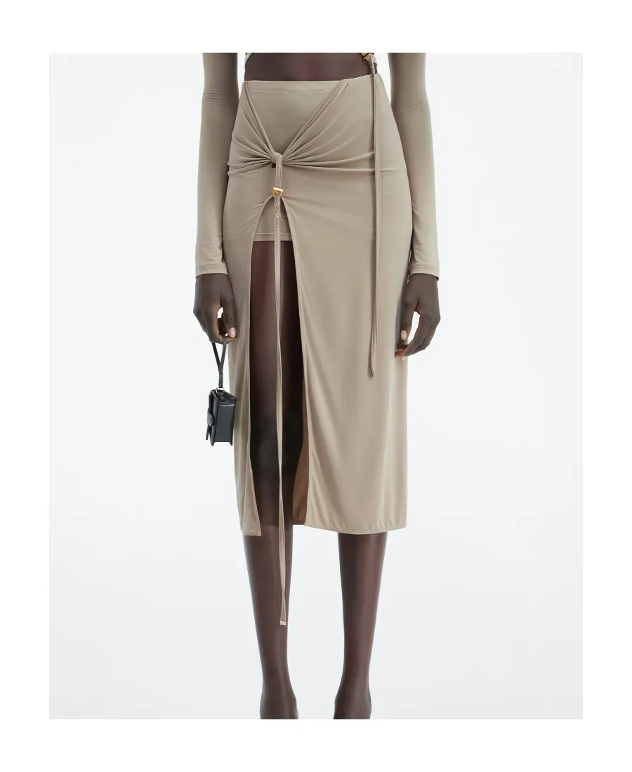 La Jupe Pareo Croissant Midi Skirt