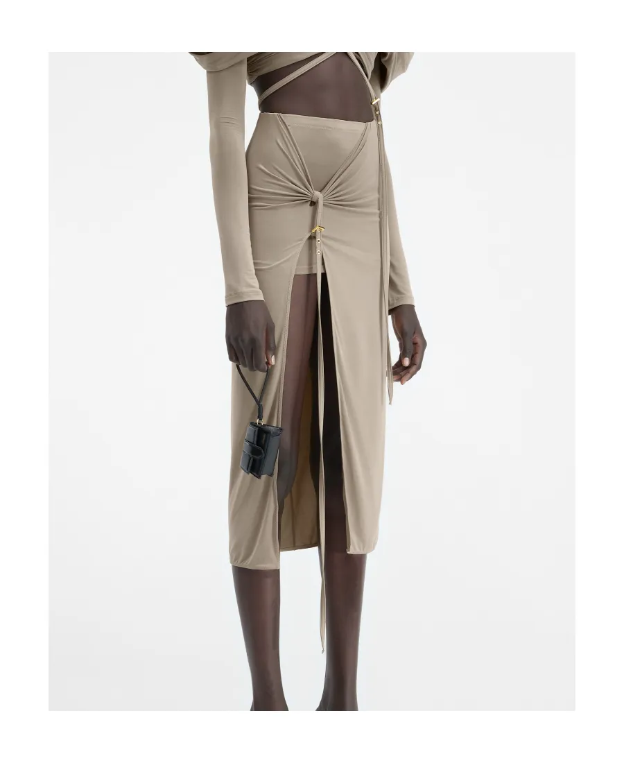 La Jupe Pareo Croissant Midi Skirt
