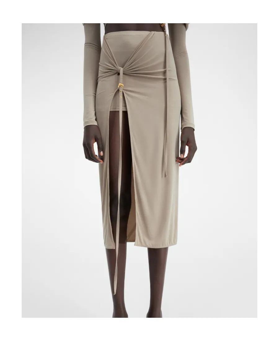 La Jupe Pareo Croissant Midi Skirt