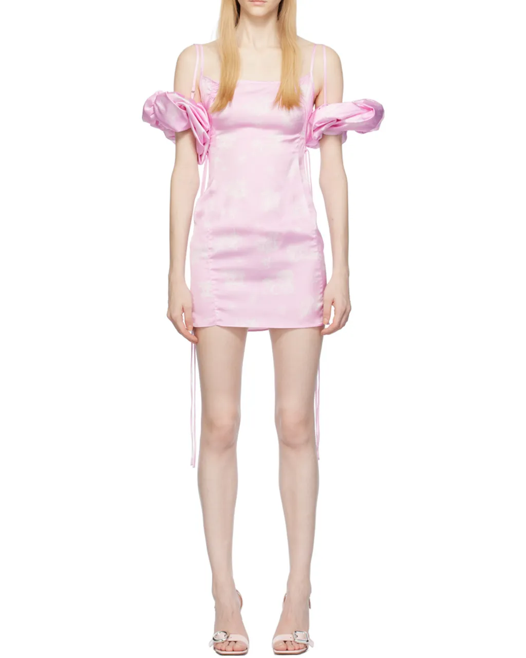 Puffed Sleeve Mini Dress