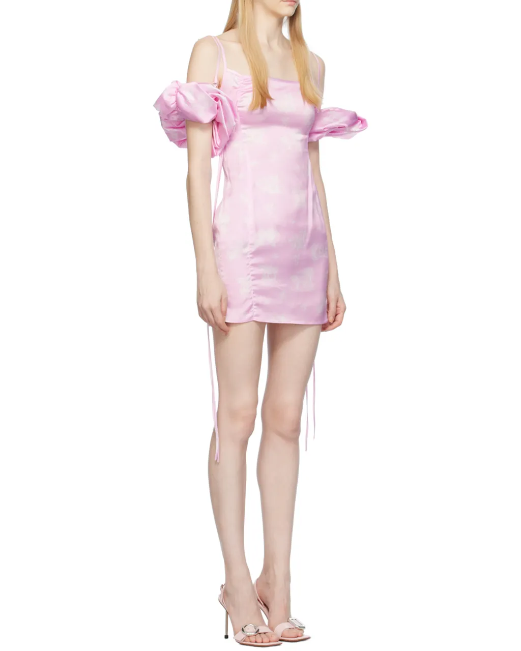 Puffed Sleeve Mini Dress
