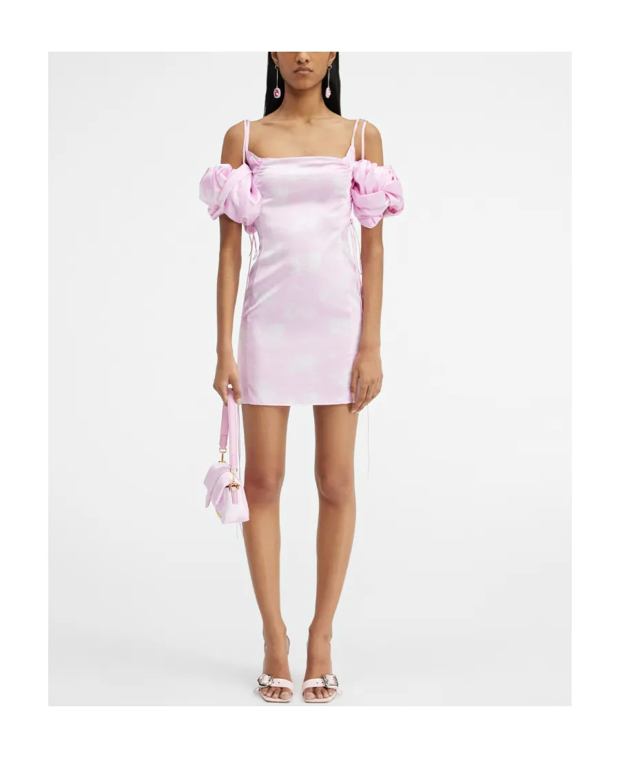Puffed Sleeve Mini Dress