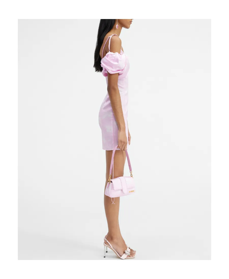 Puffed Sleeve Mini Dress