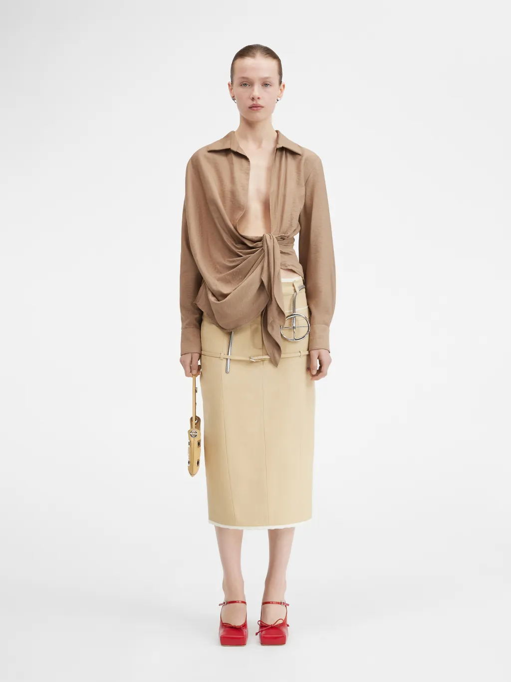 La Chemise Bahia Tied-Sash Shirt