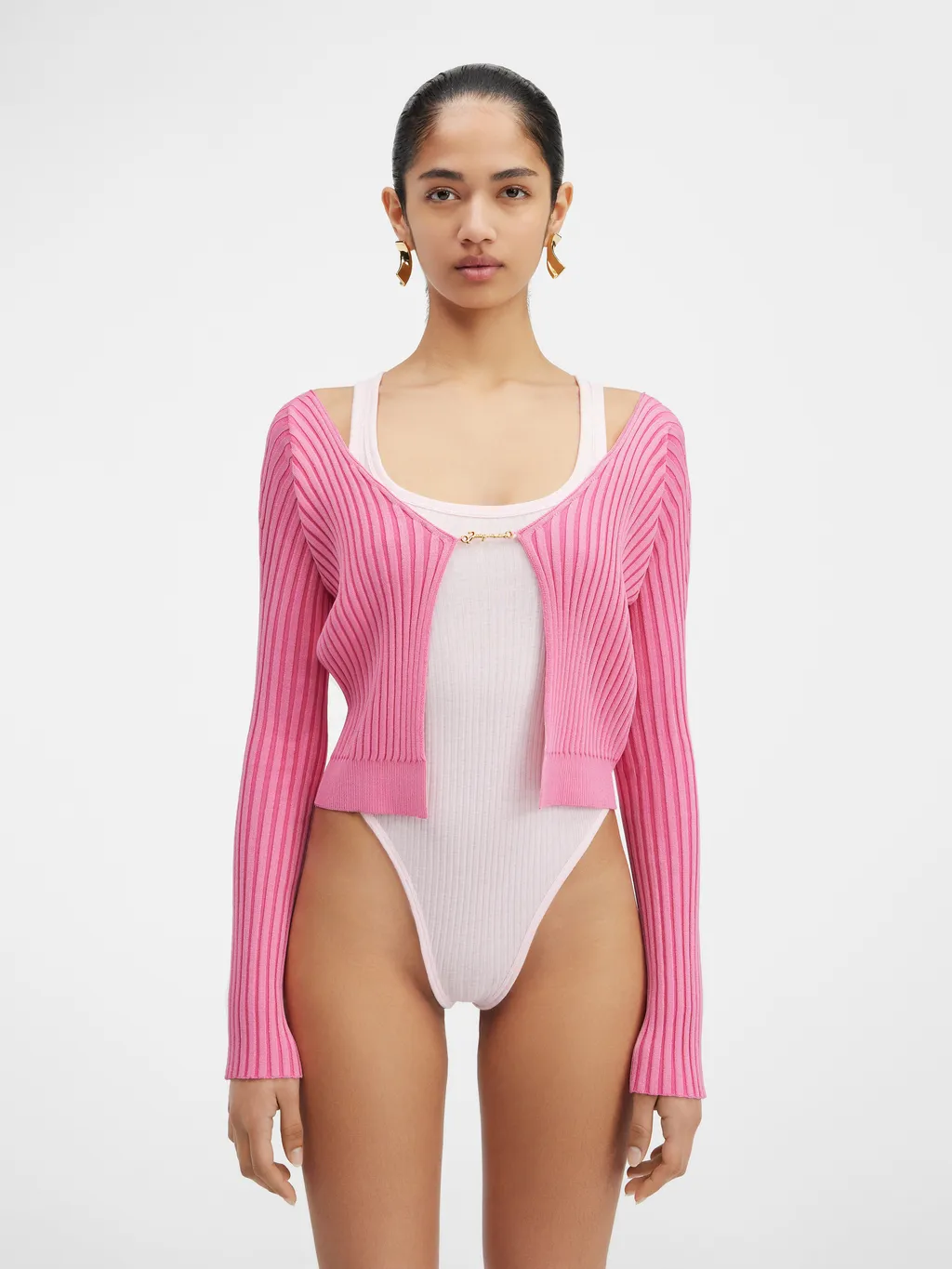 Logo Plaque Long-Sleeved Cardigan