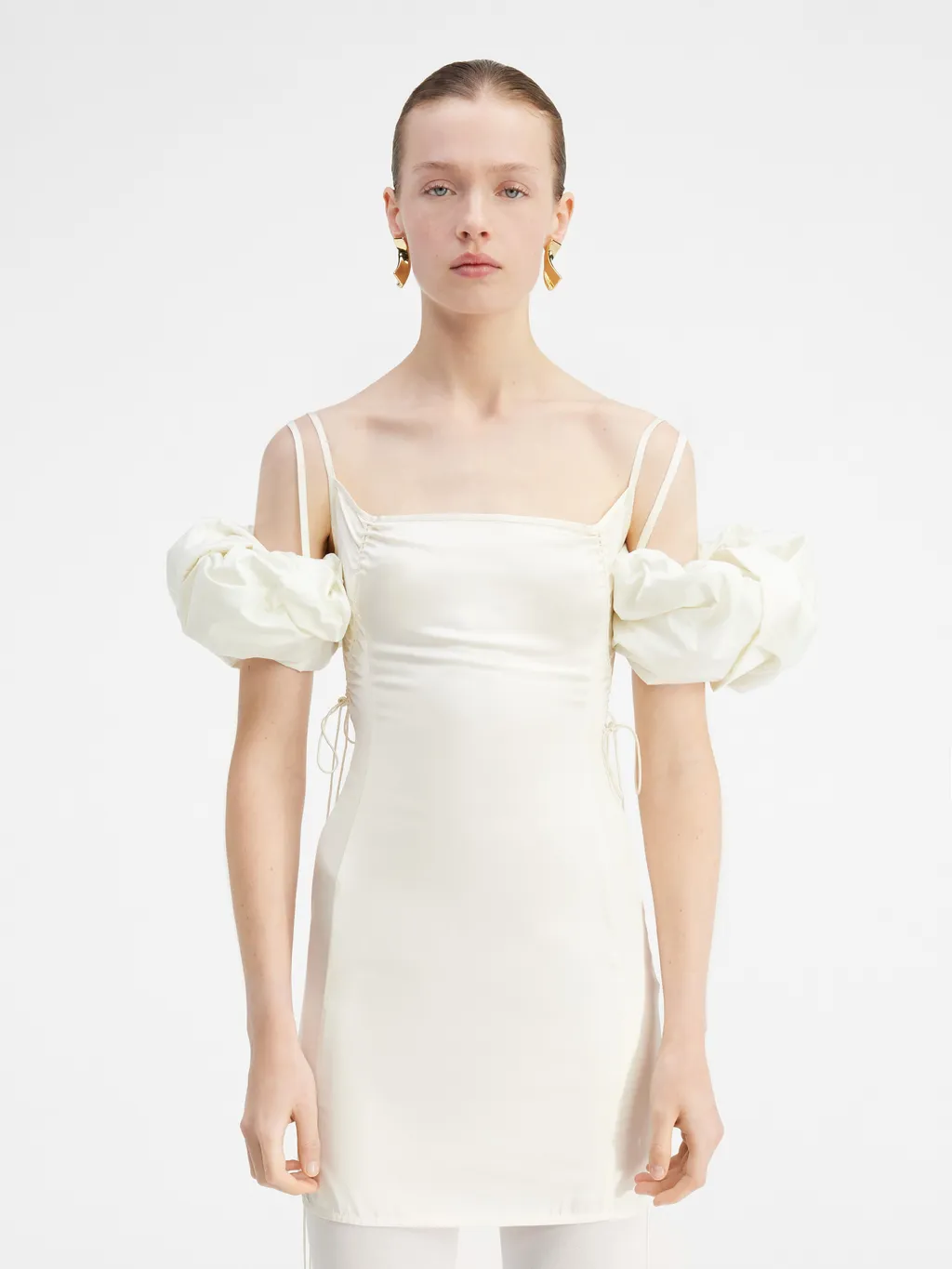 La Mini Robe Chouchou Detachable Sleeves Dress