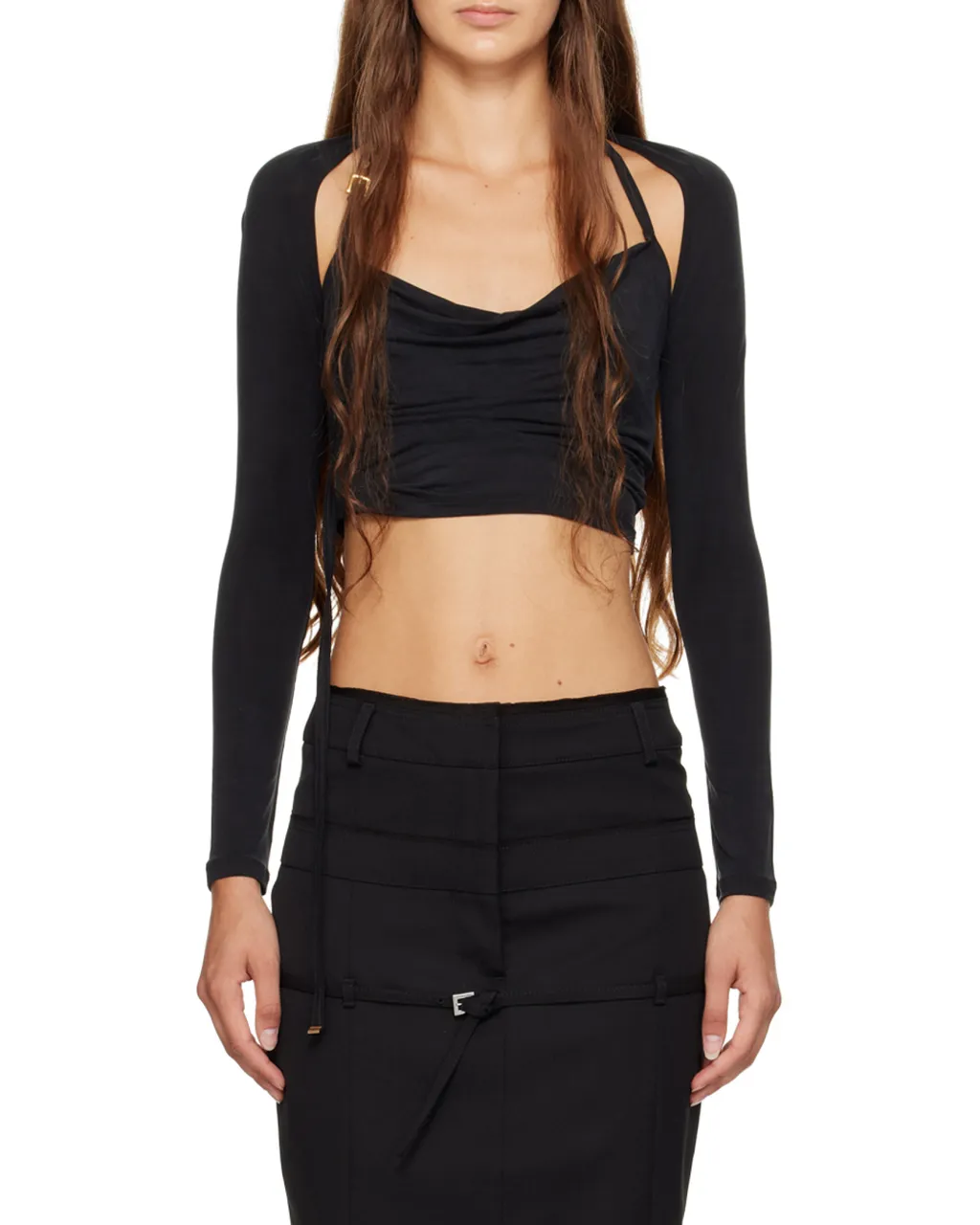Peplo Draped Cut-Out Top
