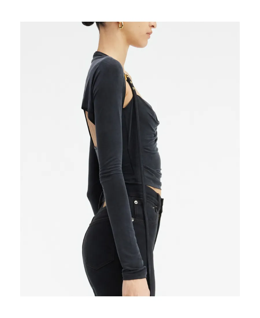 Peplo Draped Cut-Out Top