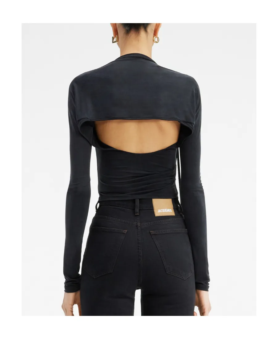 Peplo Draped Cut-Out Top