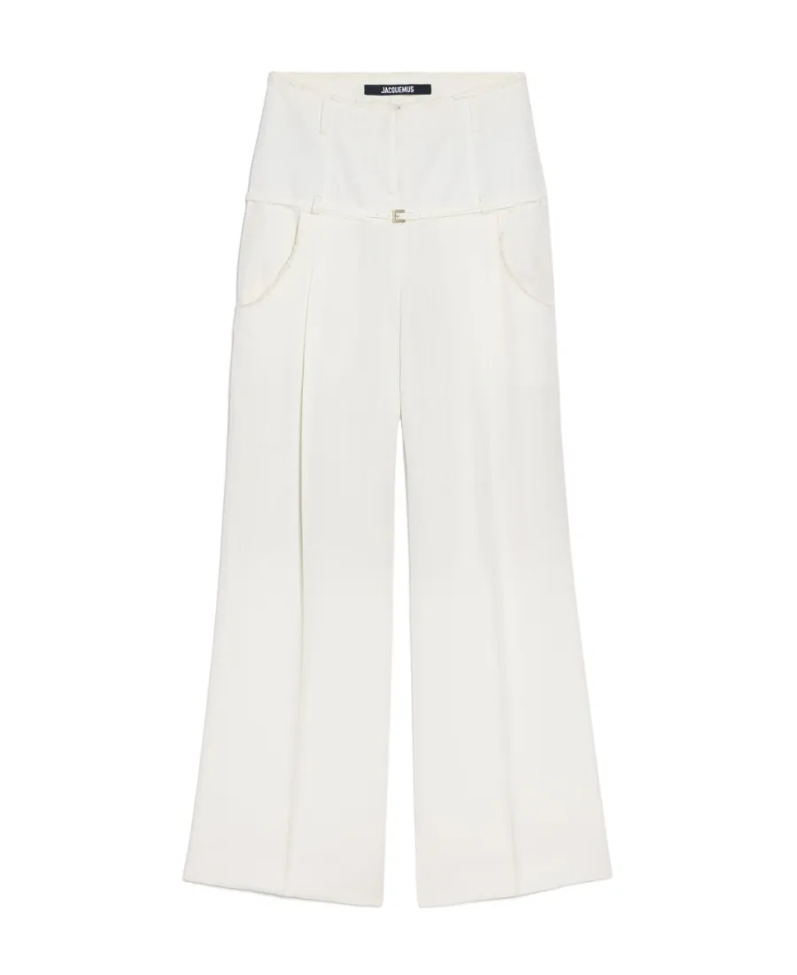Belted Wide-Leg Pants
