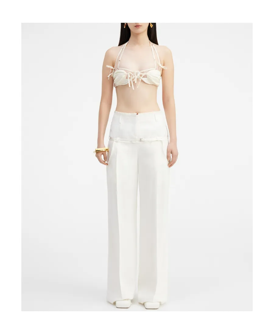 Belted Wide-Leg Pants