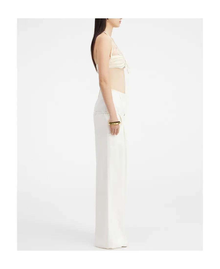 Belted Wide-Leg Pants