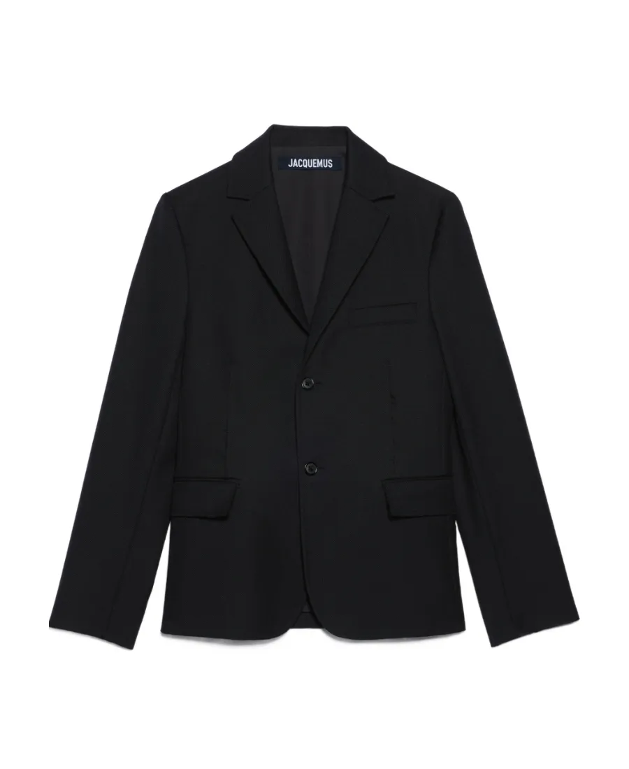 Single-Breasted Virgin Wool Blazer