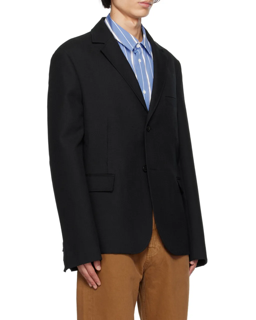 Single-Breasted Virgin Wool Blazer