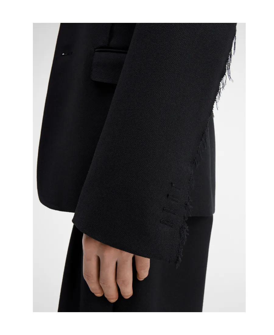 Single-Breasted Virgin Wool Blazer