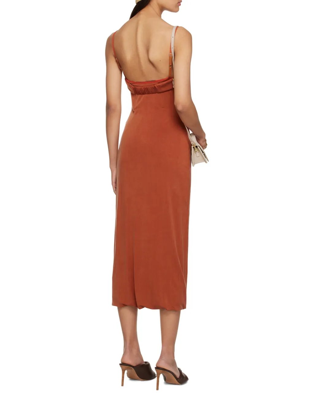 Praia Bustier-Neck Midi Dress