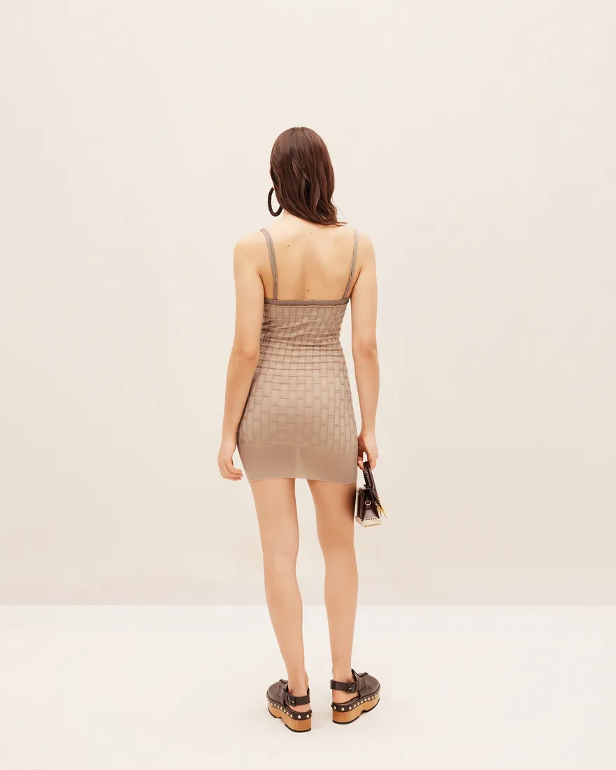 La Robe Maille Tecido Dress
