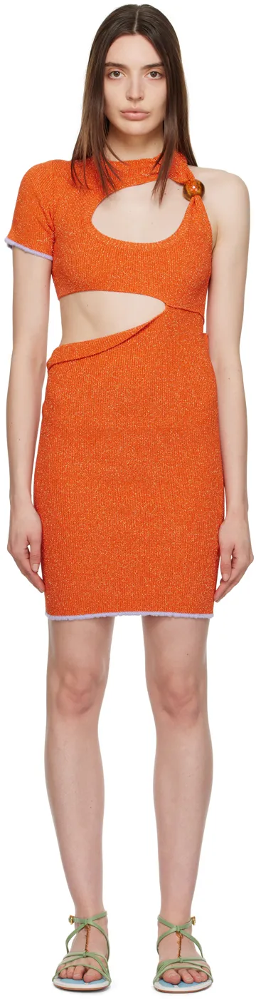 La Robe Brilho Lurex-Knit Minidress