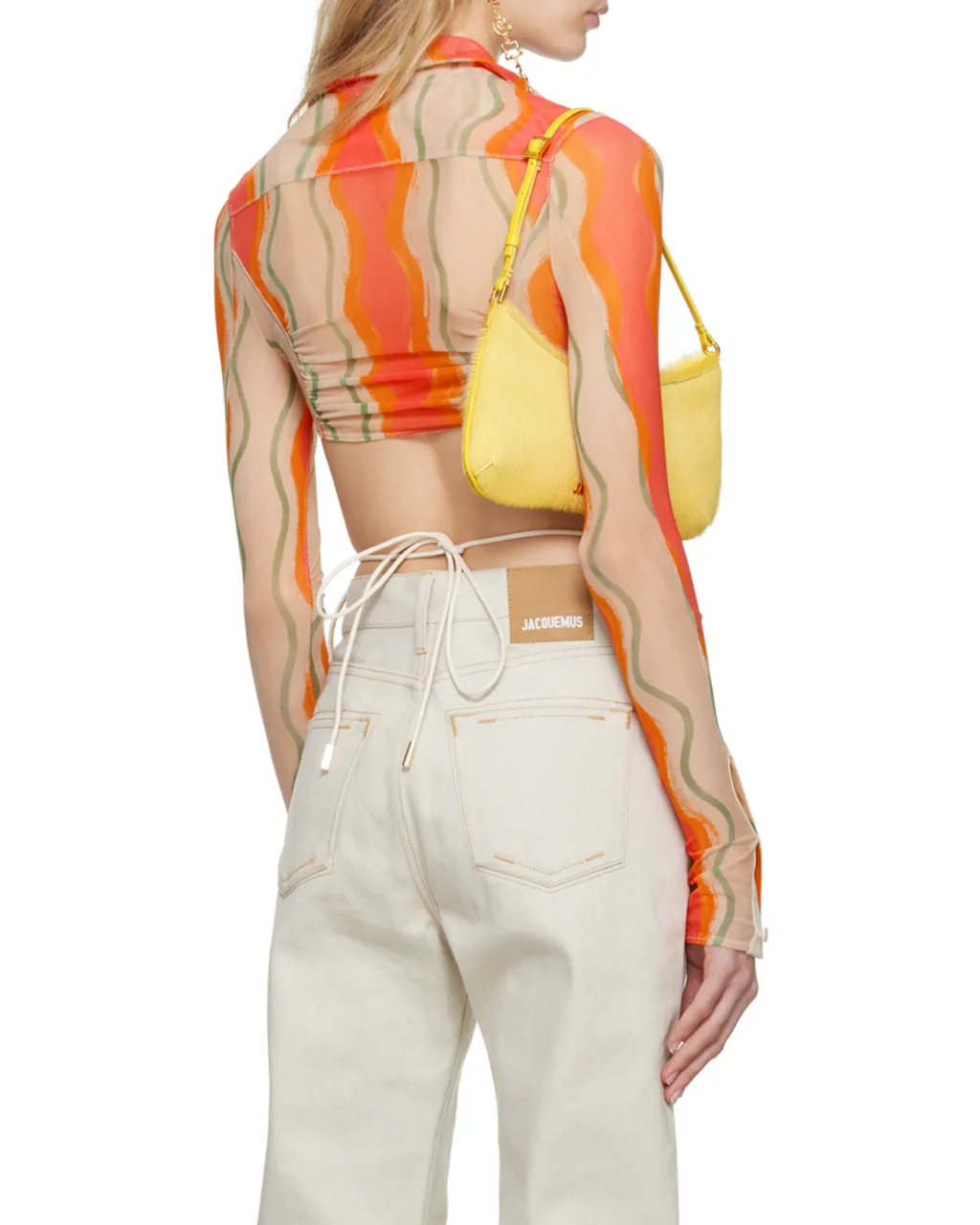 Printed Mesh Long Sleeve Shirt