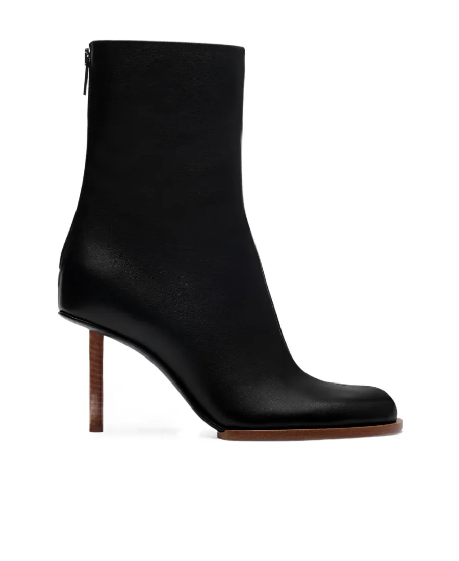 Round Square Ankle Boots