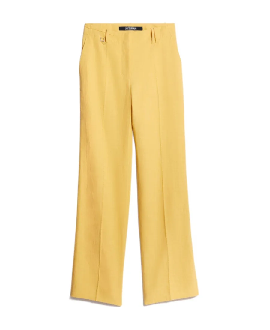Stitched Pleated Trousers