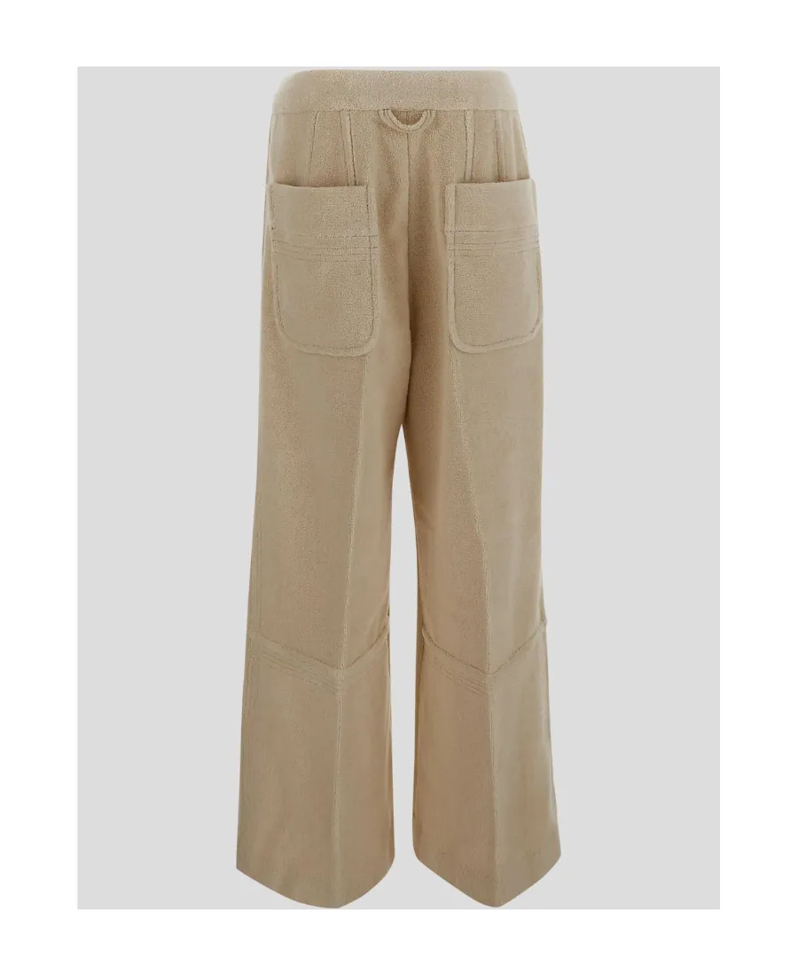 Wide-Leg Flared Trousers