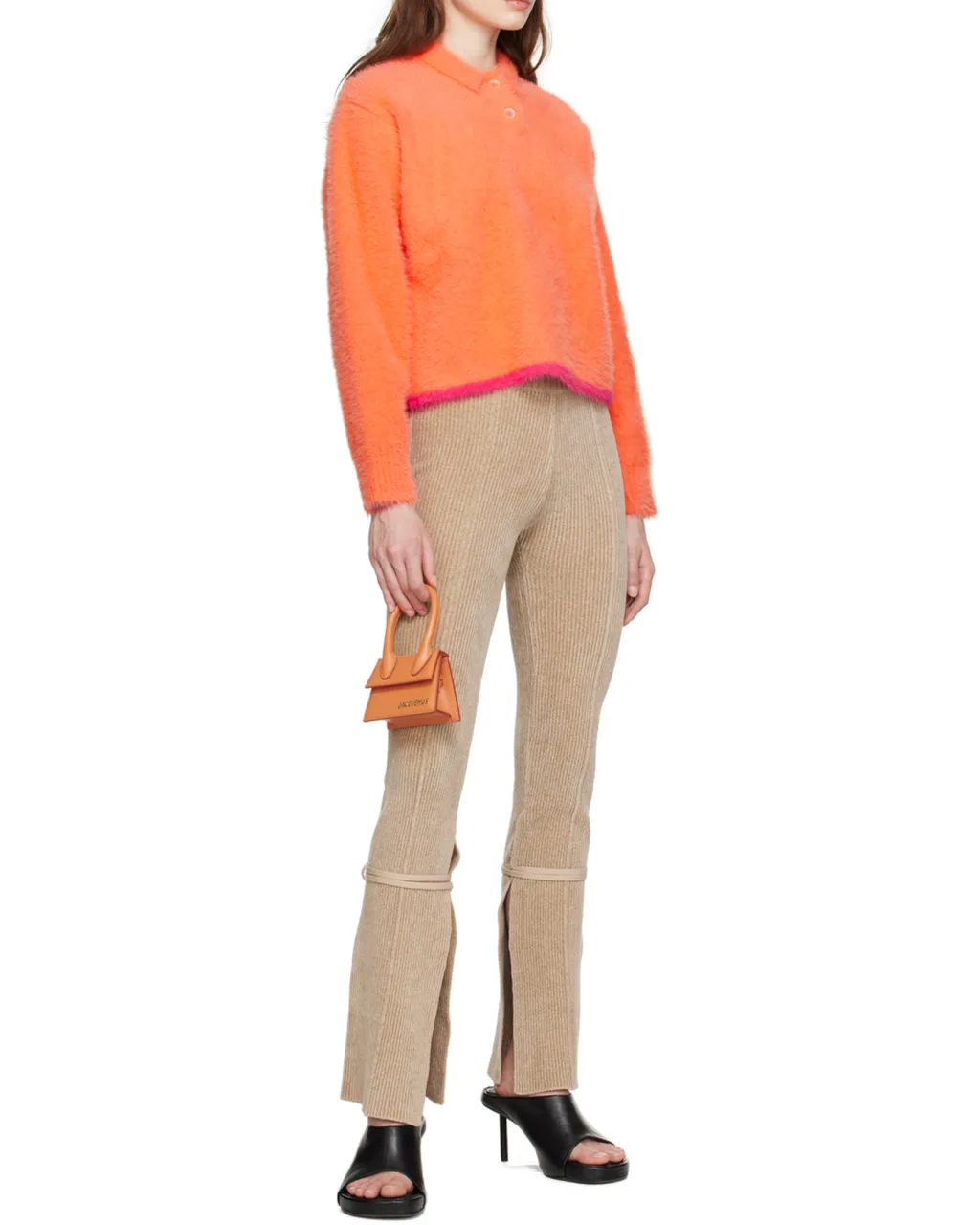 Long-Sleeved Polo Sweater