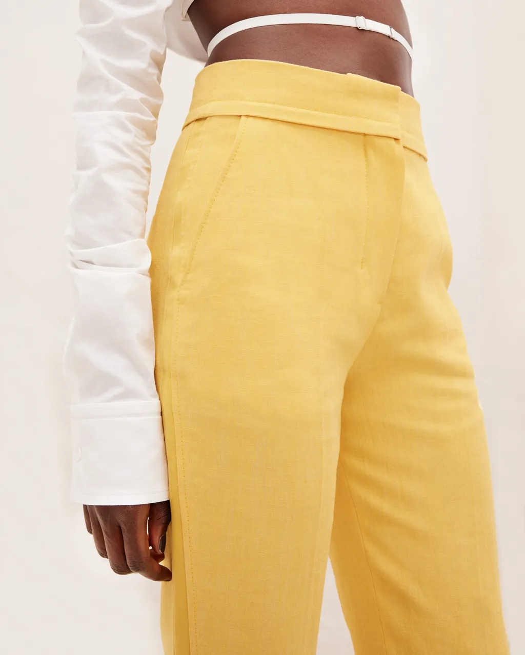 Tibau Linen-Blend Trousers