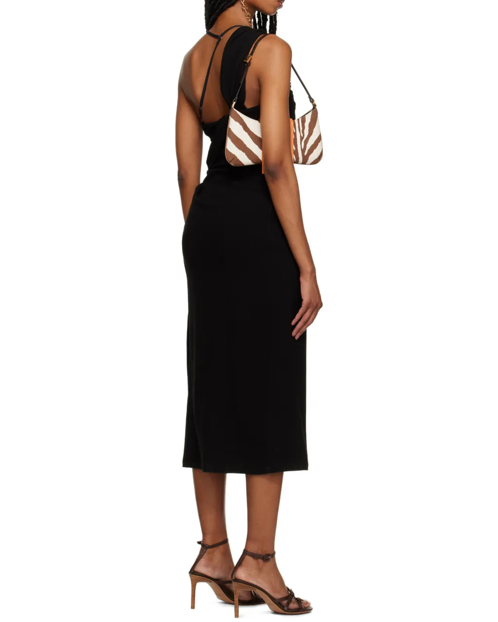 Draped Asymmetric Dress