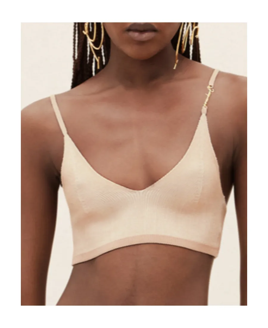 Pralu Logo-Plaque Cropped Top
