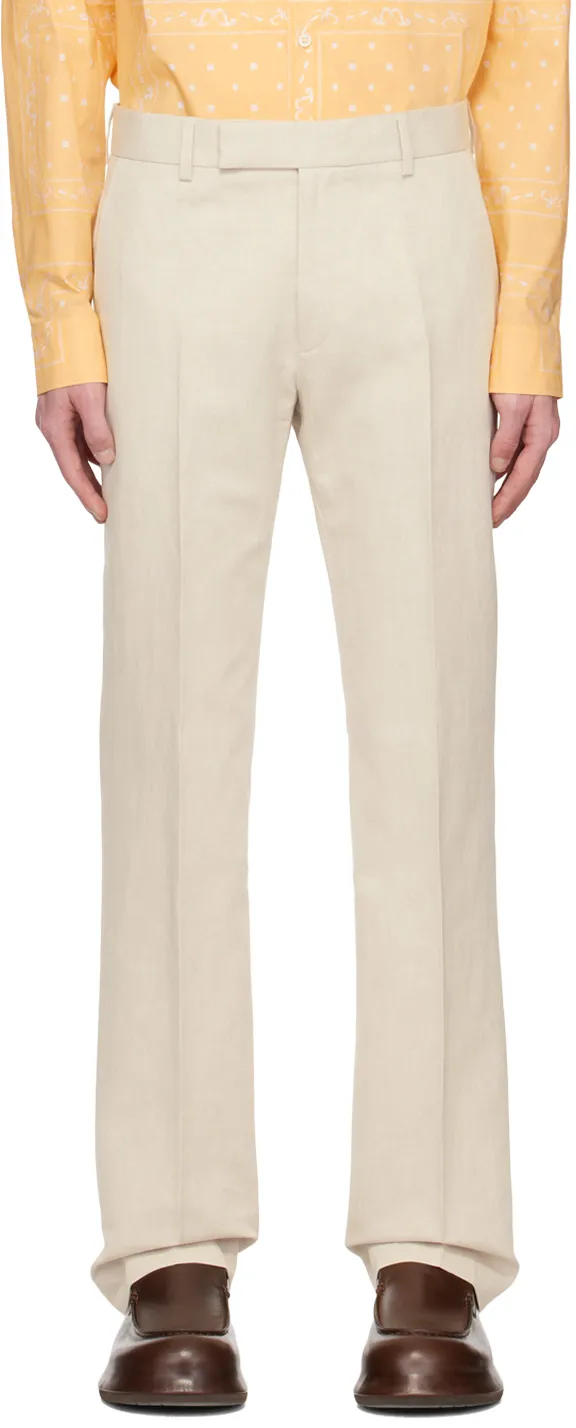 Le Pantalon Feijoa Mid-Rise Straight-Leg Trousers