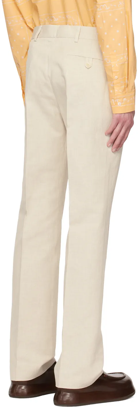 Le Pantalon Feijoa Mid-Rise Straight-Leg Trousers