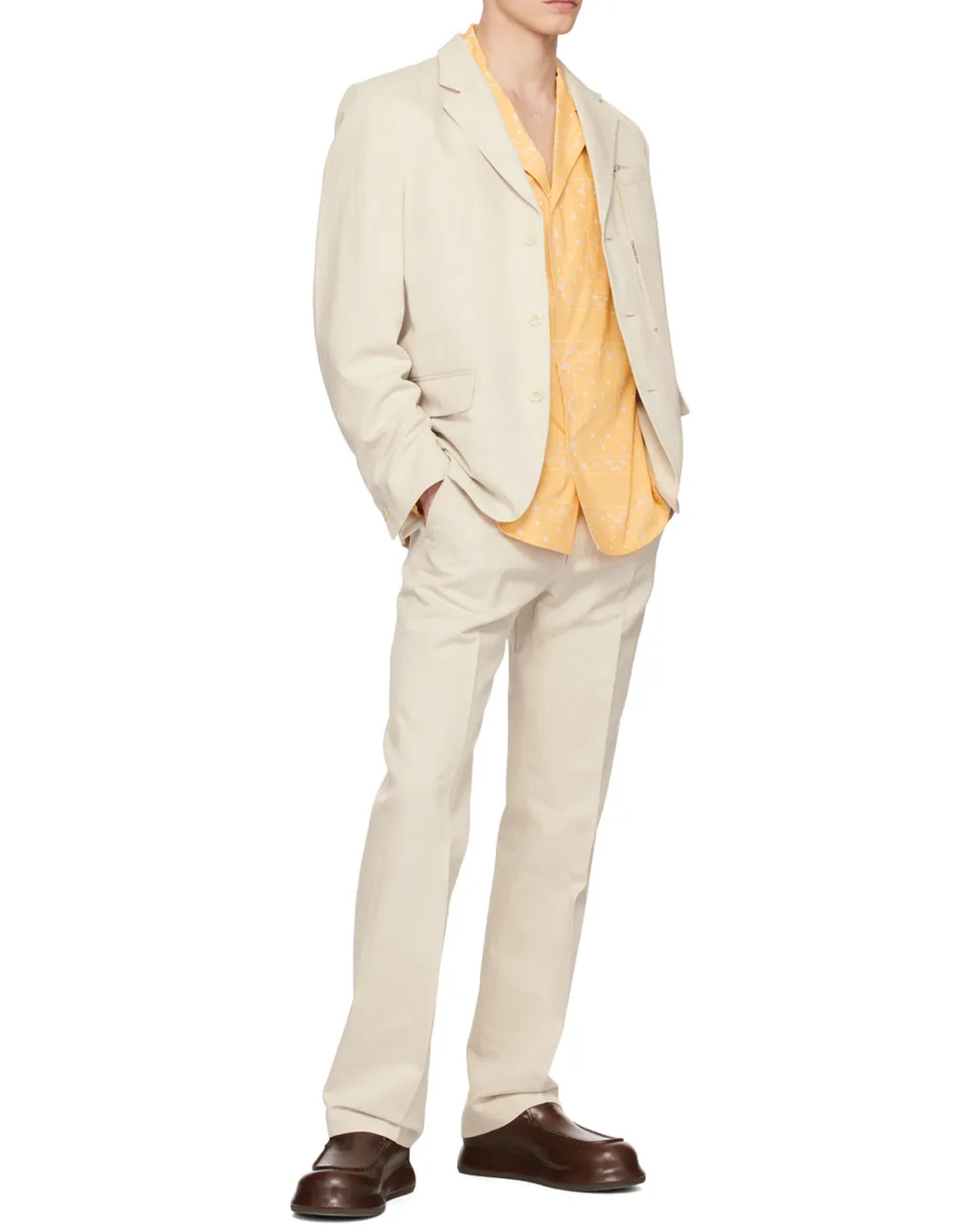 Le Pantalon Feijoa Mid-Rise Straight-Leg Trousers