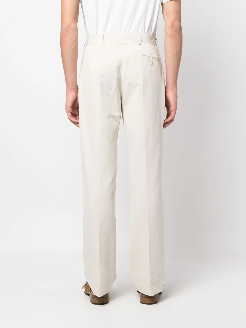 Le Pantalon Feijoa Mid-Rise Straight-Leg Trousers
