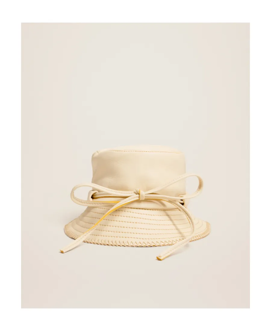 Tie-Fastening Bucket Hat