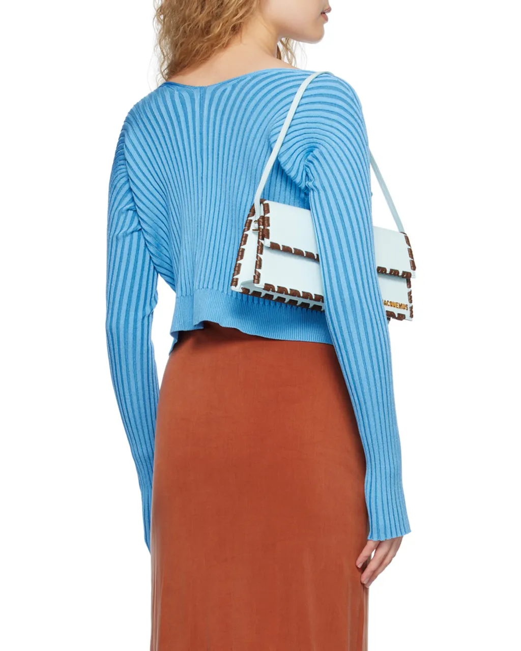 Logo-Plaque Ribbed-Knit Cardigan