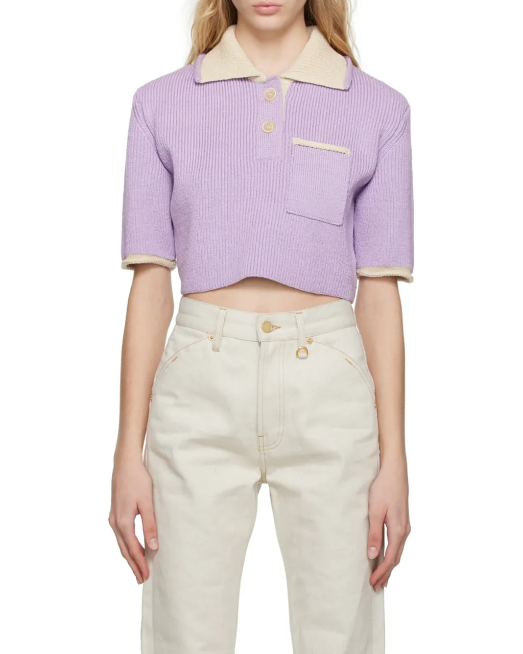 Le Polo Ribbed Knit Top