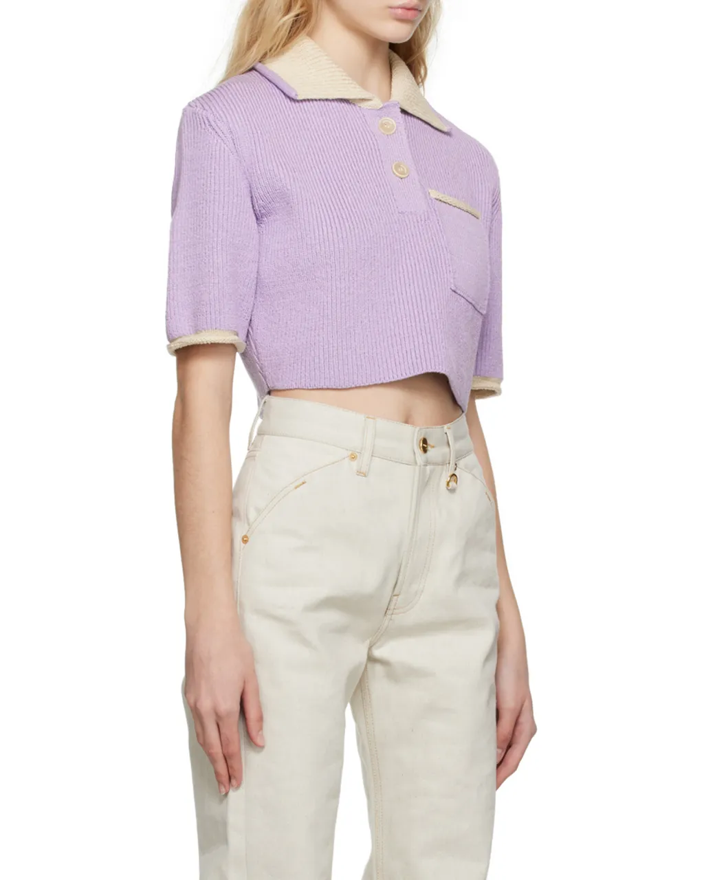 Le Polo Ribbed Knit Top