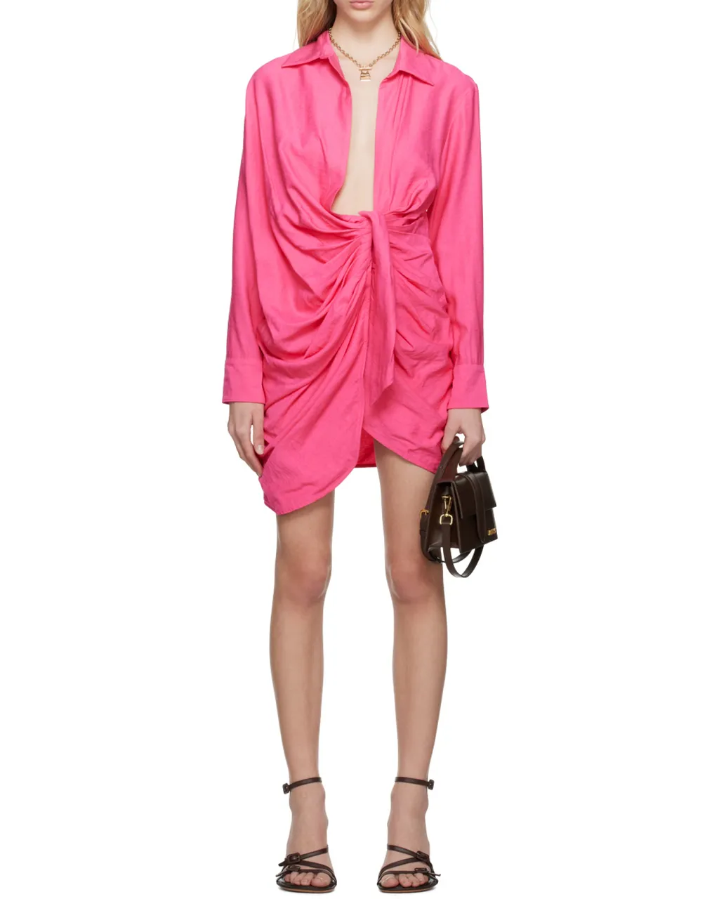 Bahia Tied Long-Sleeved Dress