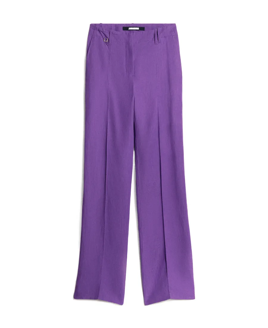 Mid-Rise Straight-Leg Trousers