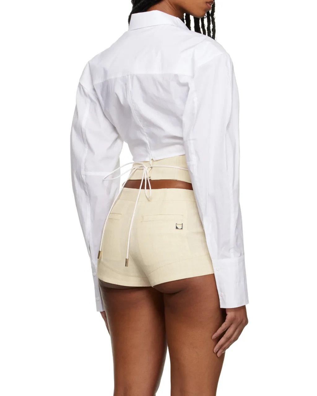 Long-Sleeve Crop Shirt